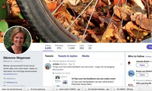 Twitteren op de achtergrond