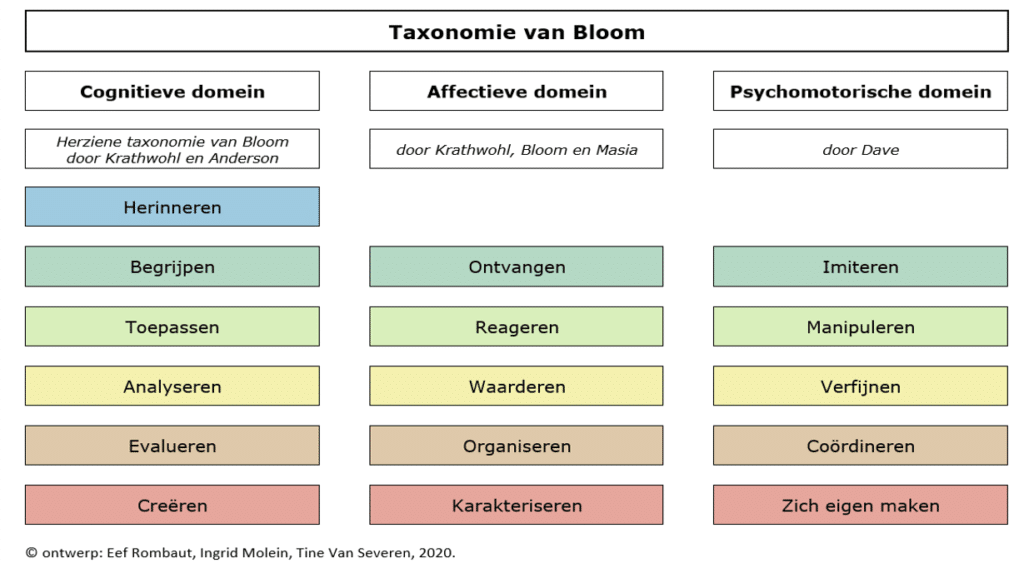 Drie domeinen op niveau