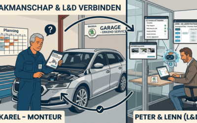 Eén L&D’er met 17 AI-assistenten